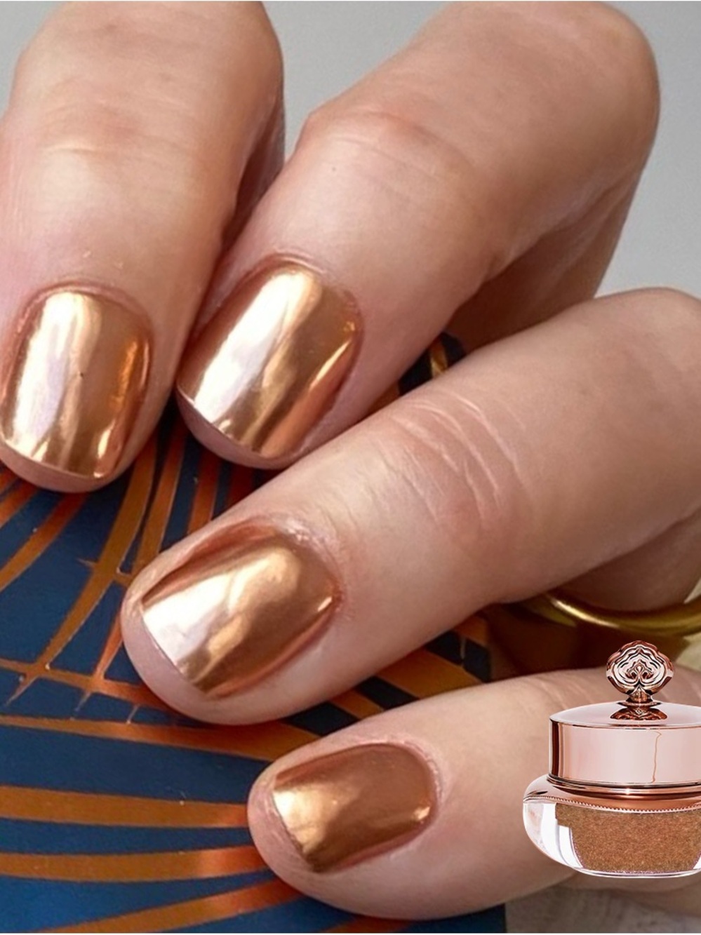 Sistaco Mineral Bond Metallic Range Peanut Nail Powder New Sealed